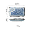Assiette Japonaise Rectangulaire