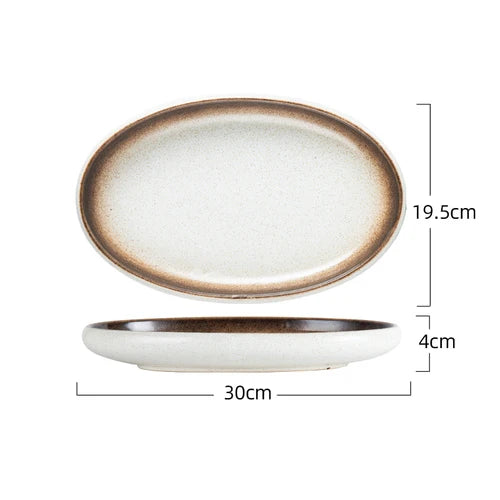 Assiette Ovale