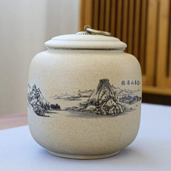 Boîte à Thé Japonaise Sansui