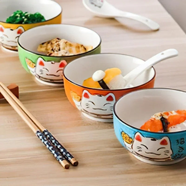 Bol Japonais Maneki Neko