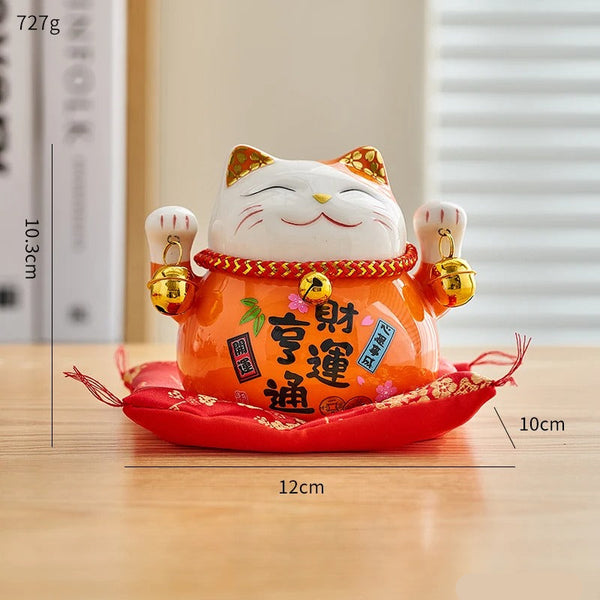 Chat Japonais Maneki Neko Porte Bonheur