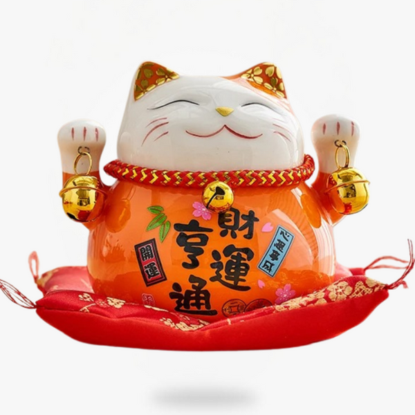 Chat Japonais Maneki Neko Porte Bonheur