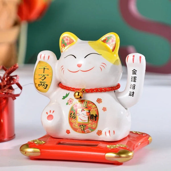 Chat Japonais Maneki Neko Solaire