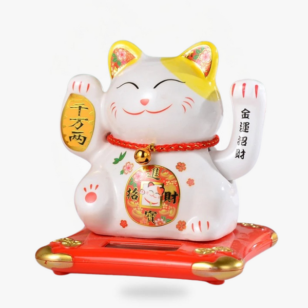 Chat Japonais Maneki Neko Solaire