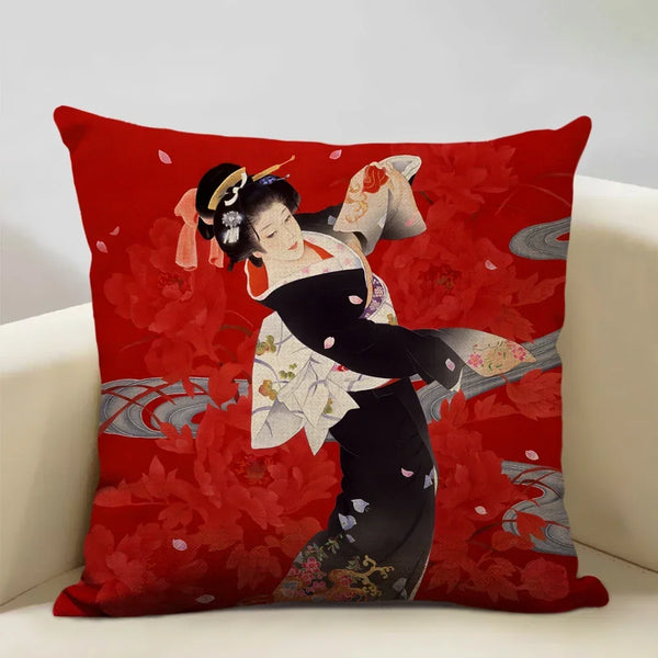 Coussin Geisha Japonaise