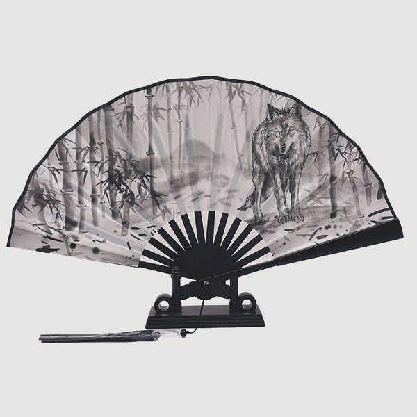 Éventail Japonais Loup