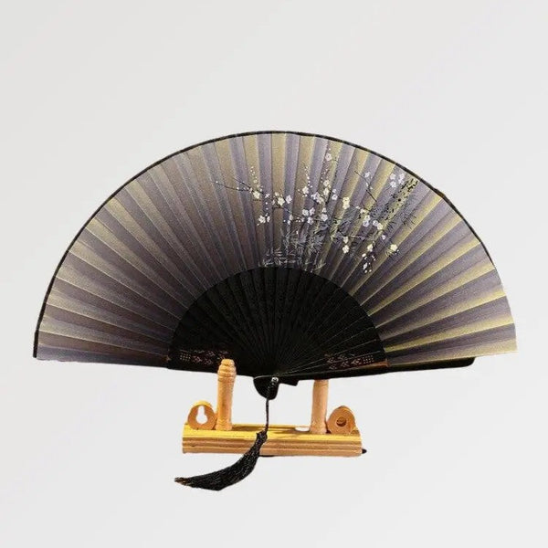Éventail Japonais Noir