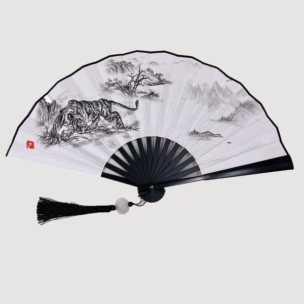 Éventail Japonais Tigre