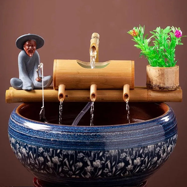 Fontaine Japonaise en Bambou