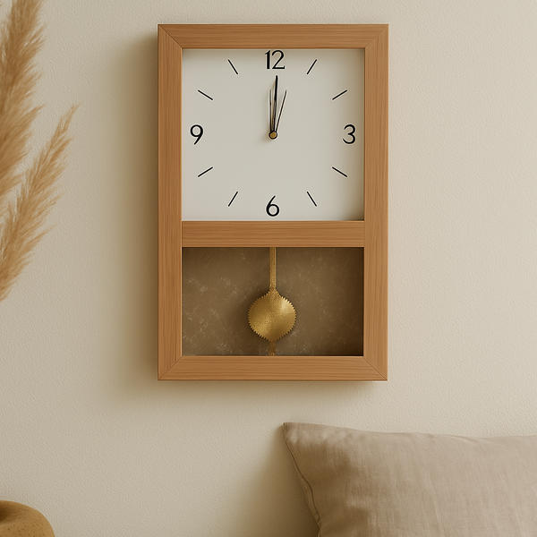 Horloge Bois Murale