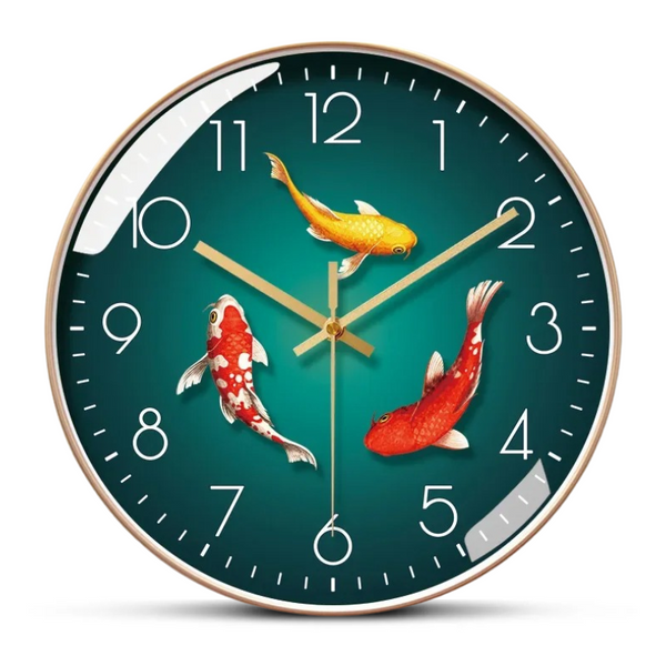 Horloge Carpe Koï