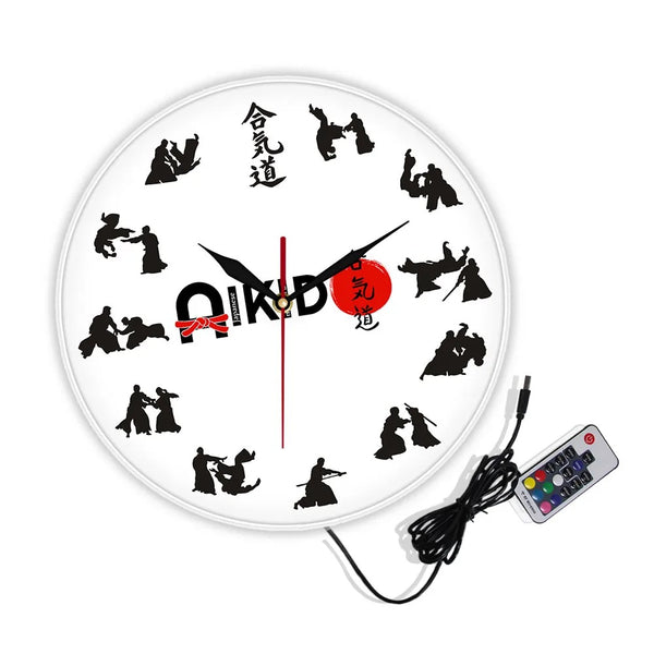 Horloge Japonaise Aïkido
