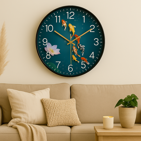 Horloge Japonaise Carpe Koï