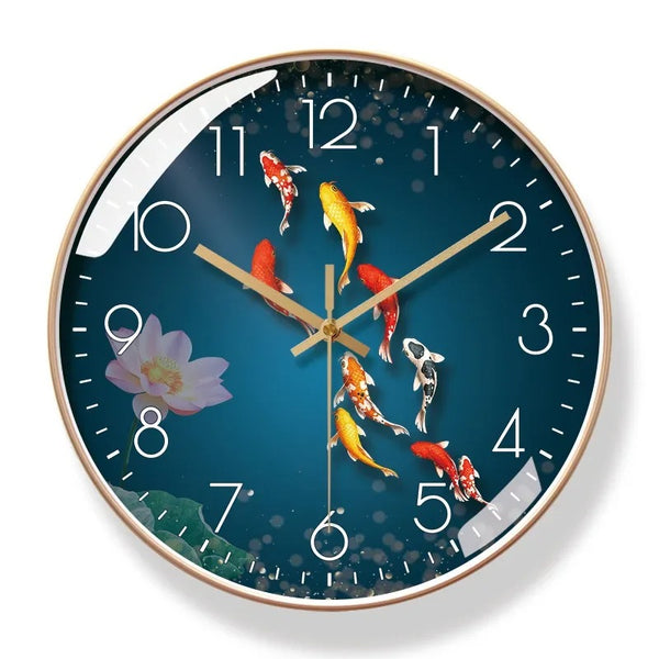 Horloge Japonaise Carpe Koï