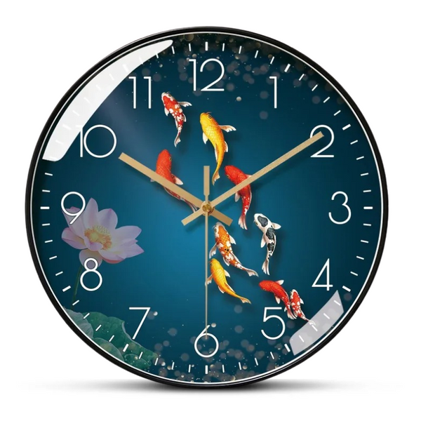 Horloge Japonaise Carpe Koï