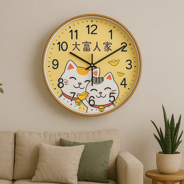 Horloge Maneki Neko Japonais