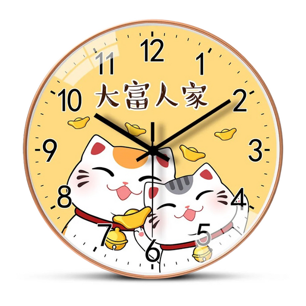 Horloge Maneki Neko Japonais