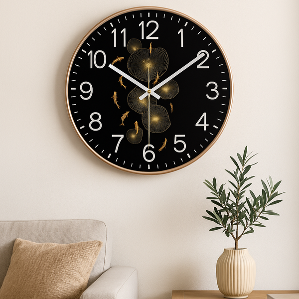 Horloge Murale Japonaise Carpe Koï