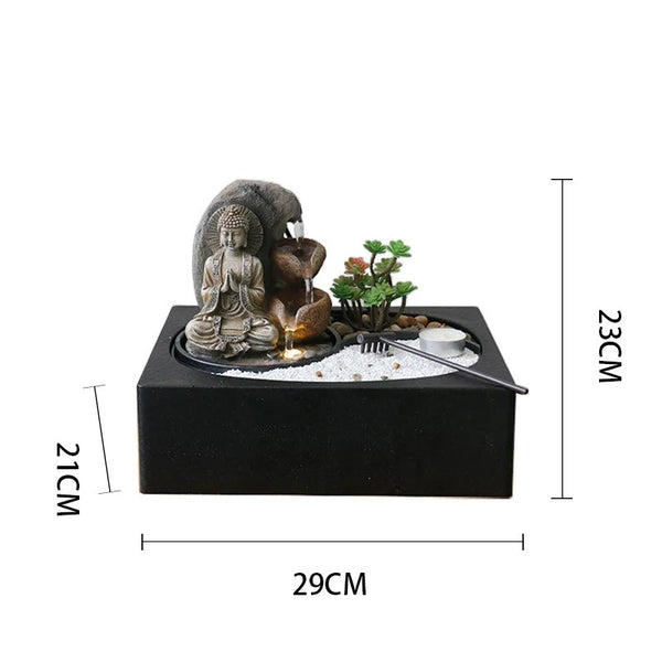 Jardin Zen Miniature avec Fontaine
