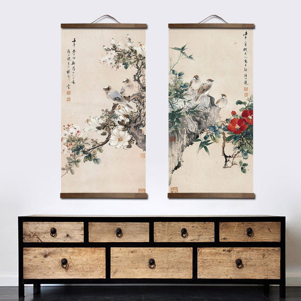 Kakemono Japonais Floral