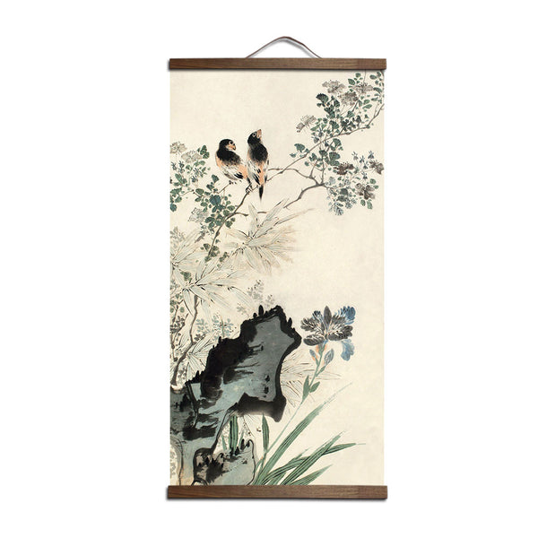 Kakemono Japonais Oiseaux