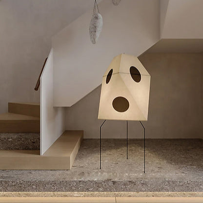 Lampadaire en Papier Japonais