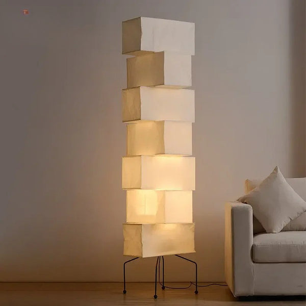 Lampadaire Papier Japonais