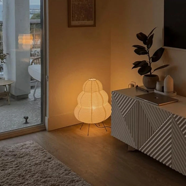 Lampe en Papier Japonaise