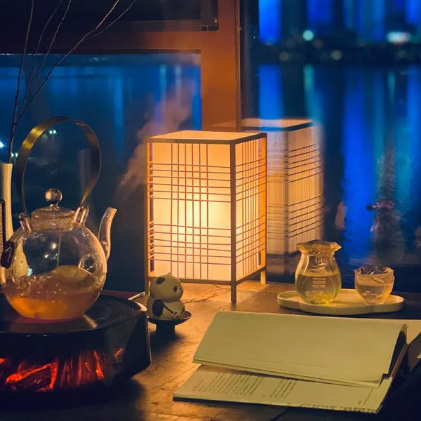 Lampe Japonaise en Bambou