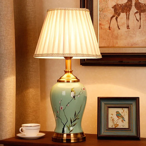 Lampe Japonaise Porcelaine
