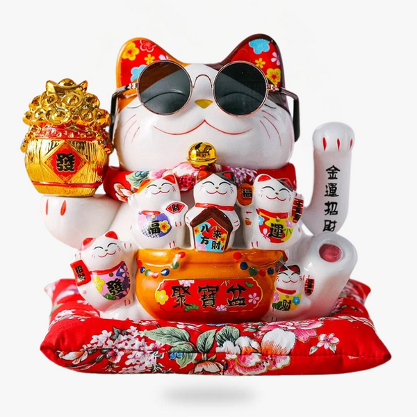 Chat Maneki Neko Bras qui Bouge