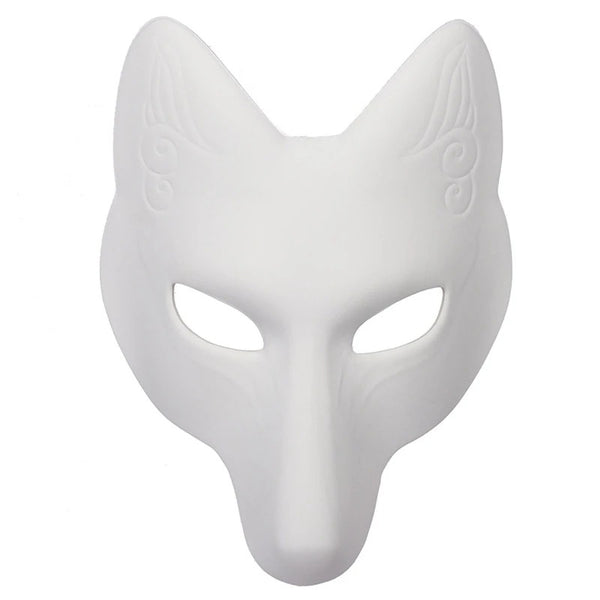 Masque Renard Kitsune Blanc
