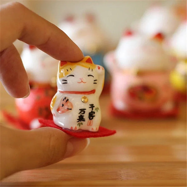 Lot de 3 Minis Maneki Neko