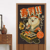 Noren Japonais Chat Sushi