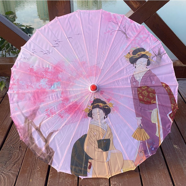 Ombrelle Japonaise Rose