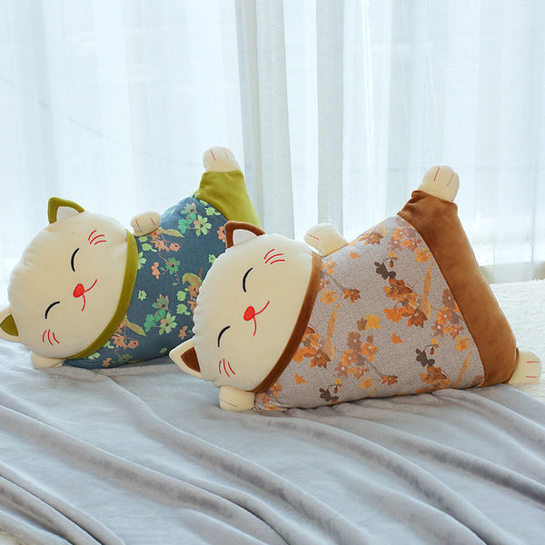 Peluche Coussin Chat Japonais