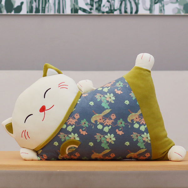 Peluche Coussin Chat Japonais