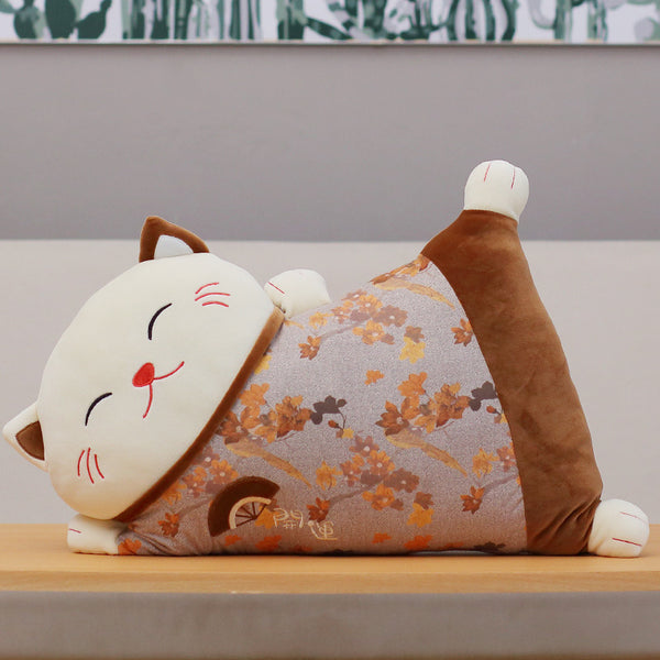 Peluche Coussin Chat Japonais