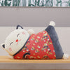 Peluche Coussin Chat Japonais