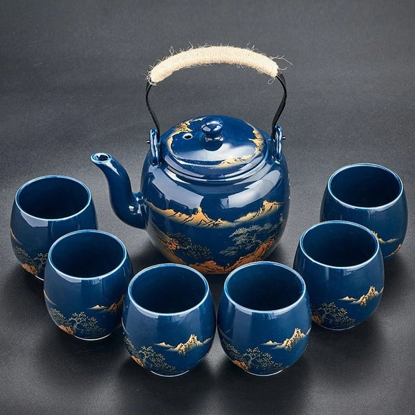 Service à Thé Japonais en Porcelaine Fine