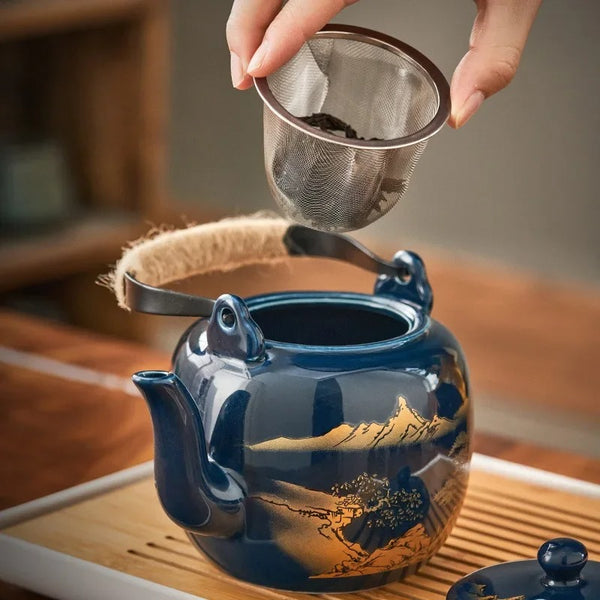 Service à Thé Japonais en Porcelaine Fine