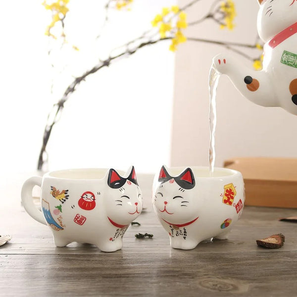 Service à Thé Japonais Maneki Neko
