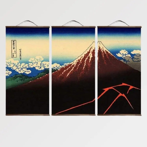Tableau Triptyque Japonais