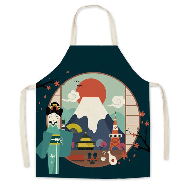 Tablier Japonais - Kimono Fuji