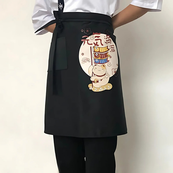 Tablier Japonais Maneki Neko