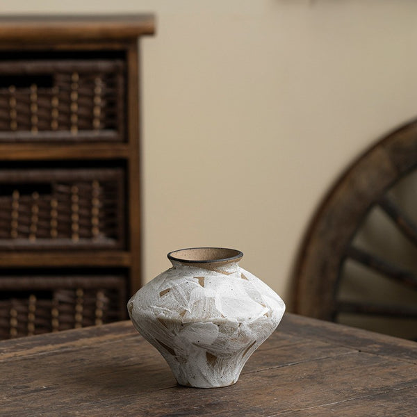 Vase Porcelaine Peint Main