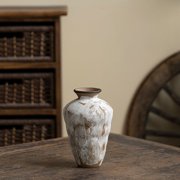 Vase Porcelaine Peint Main