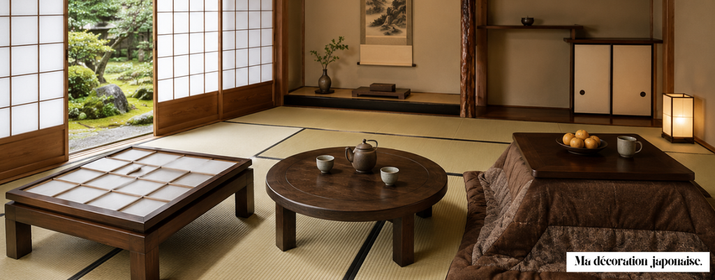 Les tables basses japonaises : Shoji, chabudai et kotatsu expliqués