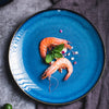 Assiette Japonaise Bleue