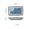 Assiette Japonaise Rectangulaire